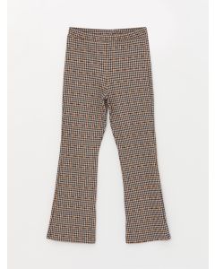 Plaid Patterned Girls' Trousers