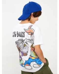 Comfortable Fit Crew Neck Looney Tunes Printed Boys T-Shirt