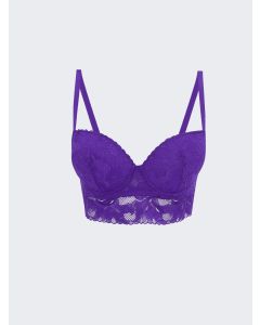 Underwire Half Filled Lace Detailed T-Shirt Bra