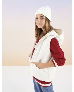 Hooded Basic Girl Down Vest