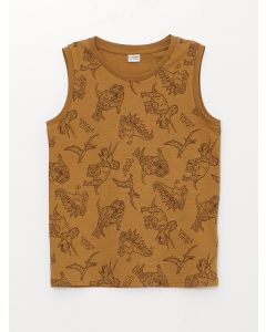 Crew Neck Printed Boy Undershirt