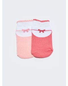 Baby Girl Booties Socks 2 Pack