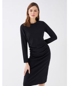 Crew Neck Regular Long Sleeve Women's Dress