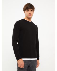 Crew Neck Long Sleeve Men's T-shirt