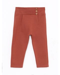 Elastic Waist Basic Baby Girl Sweatpants