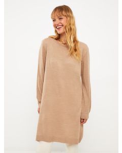 Crew Neck Regular Long Sleeve Women's Tricot Tunic