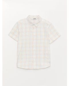 Plaid Short Sleeve Boy Shirt