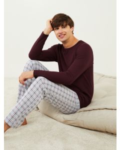 Standard Fit Plaid Men's Pajama Bottoms