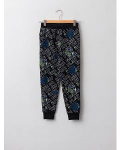 Elastic Waist Printed Boy Jogger Sweatpants