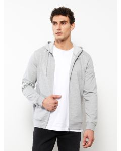 Relaxed Fit Hooded Men's Sports Cardigan