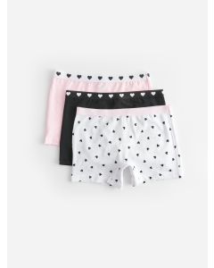 Printed Cotton Girl Boxer 3-Pack