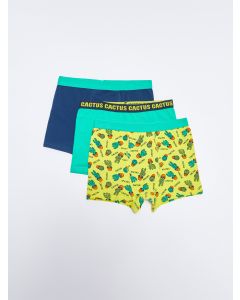 Printed Cotton Boy Boxer 3-Pack