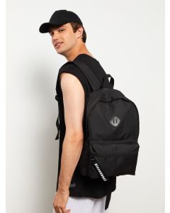 Label Printed Men's Backpack