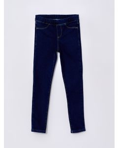 Elastic Waist Girl Denim Trousers