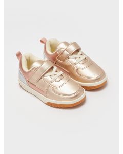 Leather Look Baby Girl Sneakers