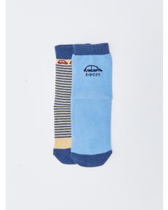 Patterned Baby Boy Socks 2 Pack