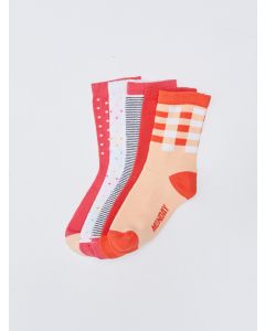 Patterned Girl Socket Socks 5-Pack