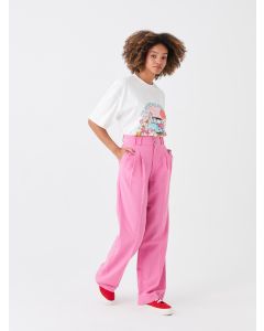 Relaxed Fit Regular Bell-Bottoms Women's Trousers