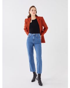 Women's Standard Fit Regular Denim Trousers