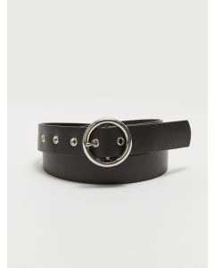 Leather Look Woman Belt