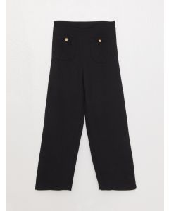 Basic Wide Leg Girls' Trousers