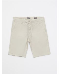 Slim Fit Gabardine Men's Shorts