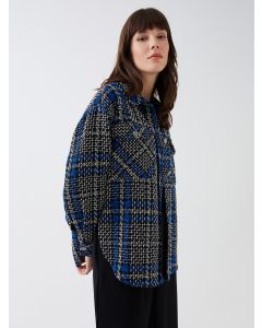 Plaid Long Sleeve Women's Shirt Jacket