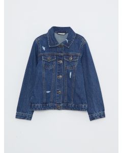 Shirt Neck Girl Jean Jacket