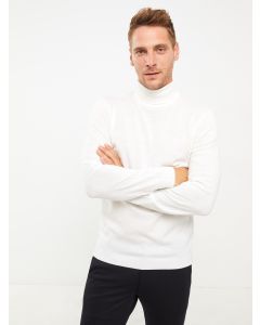 Turtleneck Long Sleeve Men's Tricot Sweater