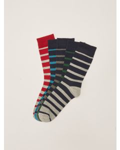 Striped Men's Socket Socks 5-Pack