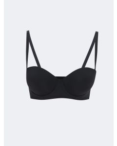 Underwire Half Padded Straight Strapless Bra