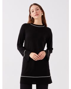 Crew Neck Regular Long Sleeve Women's Tricot Tunic