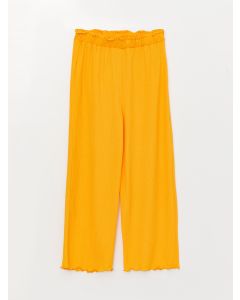 Elastic Waist Basic Bell-Bottoms Girl Trousers