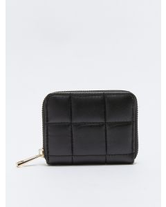 Leather Look Quilted Women Wallet