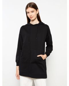 Women's Hooded Straight Long Sleeve Tunic