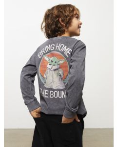 Crew Neck Star Wars Printed Long Sleeve Boy T-Shirt