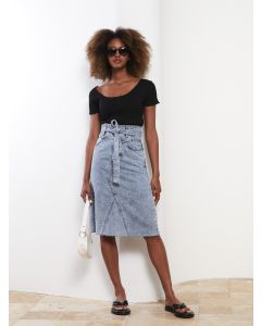 Standard Fit Straight A-Line Women's Jean Skirt