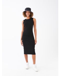 Crew Neck Straight Strap Women's Dress