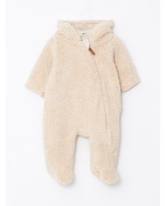 Hooded Long Sleeve Baby Boy Plush Jumpsuit
