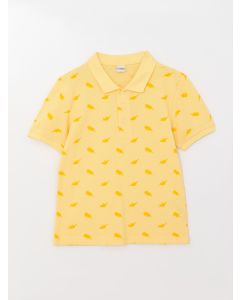 Polo Neck Printed Short Sleeve Boy T-Shirt