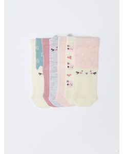 Patterned Baby Girl Socket Socks 7-pack