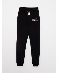 Elastic Waist Printed Girl Jogger Sweatpants