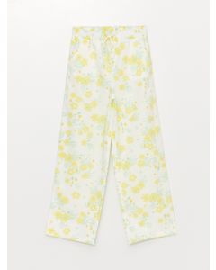 Elastic Waist Patterned Girl's Trousers