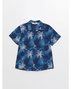 Patterned Short Sleeve Boy Shirt