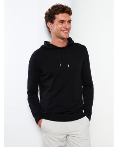 Hooded Long Sleeve Men's Tricot Sweater