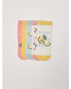 Printed Baby Girl Socks 5 Pack