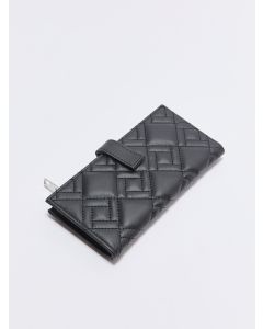 Leather Look Quilted Women Wallet