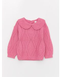 Bebe Collar Baby Girl Knitwear Sweater