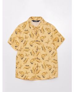 Patterned Short Sleeve Boy Shirt