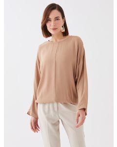 Crew Neck Regular Long Sleeve Women's Blouse